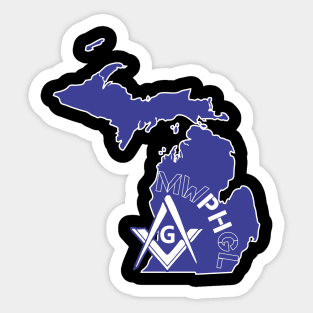 MWPHGLMI - Blue & White Sticker